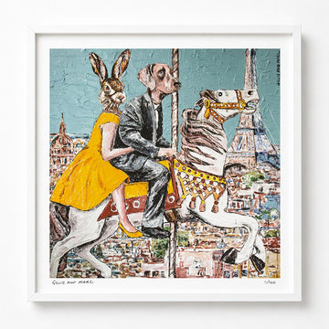 He Thought Paris Was for Lovers and She Thought "Oui!" (Print)