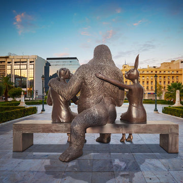 The Party Bench (Bronze Sculpture)