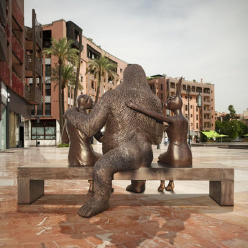 The Party Bench (Bronze Sculpture)