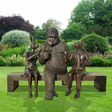 The Party Bench (Bronze Sculpture)