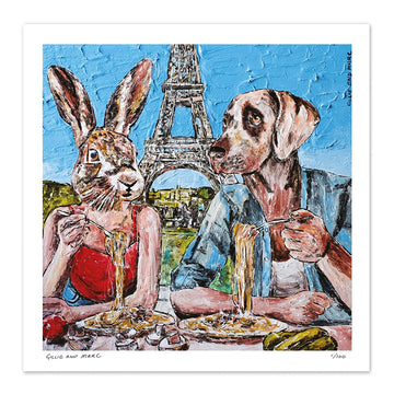 They Ate Pasta Whenever and Wherever They Could (Print)
