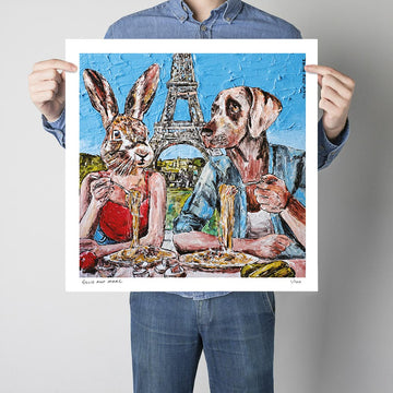 They Ate Pasta Whenever and Wherever They Could (Print)