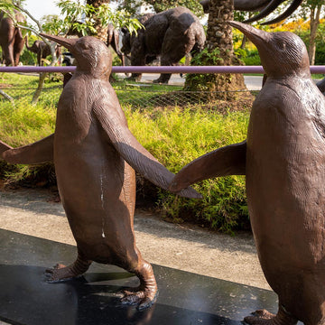 Love the Emperor Penguins (Bronze Sculpture)