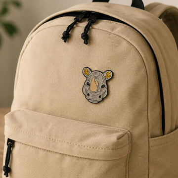 Northern White Rhino (Enamel Pin)
