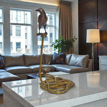 Piper, the Magpie on Short Rope (Bronze Sculpture)