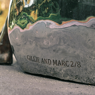 Swimming with a Flamingo (Bronze Sculpture)