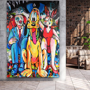 Pluto Was Their Pup (Original Painting)