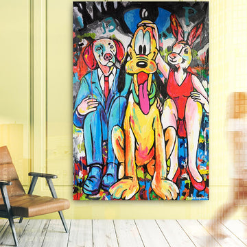 Pluto Was Their Pup (Original Painting)