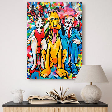 Pluto and Friends (Original Painting)