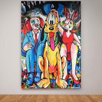 Pluto Was Their Pup (Original Painting)