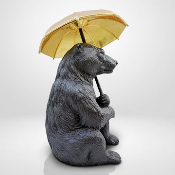 Polar Bear Under Cover (Bronze Sculpture, Small)