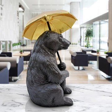 Polar Bear Under Cover (Bronze Sculpture, Small)