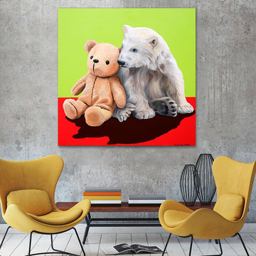 Polar Bear in Love (Original Painting)