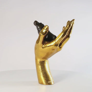 A Hippo in the Hand (Bronze Sculpture, Small)