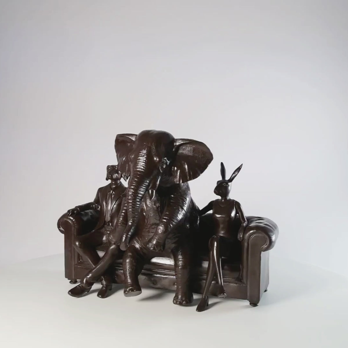 The African Elephant with Rabbitwoman and Dogman Will Never Forget