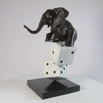 Luck of the Elephant (Bronze Sculpture)