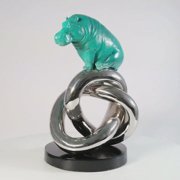 Eternity Hippo (Bronze Sculpture)