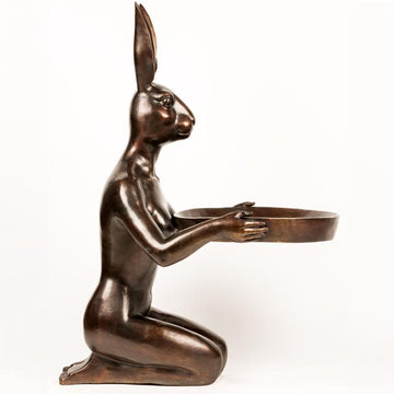 She Loved Helping Others (Bronze Sculpture)