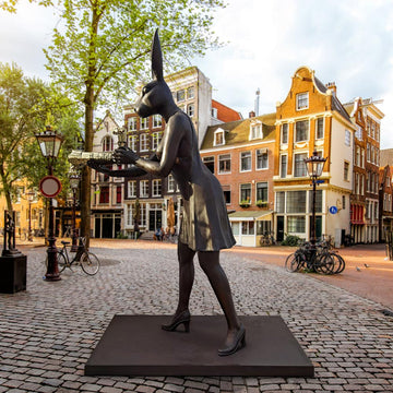 Paparazzi Rabbit (Bronze Sculpture)