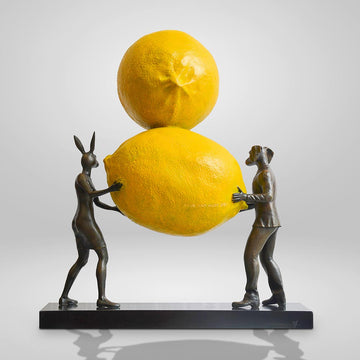 When Life Gives you Lemons, Make Lemonade (Bronze Sculpture)