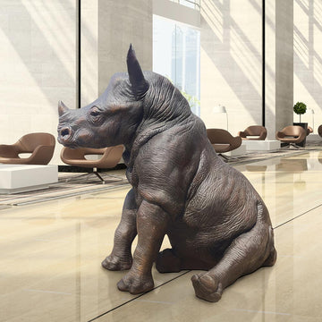 Raza the Rhino (Bronze Sculpture)