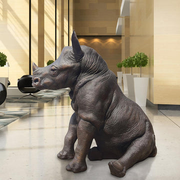 Raza the Rhino (Bronze Sculpture)