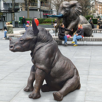 Raza the Rhino (Bronze Sculpture)