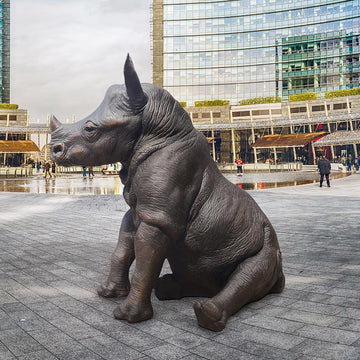 Raza the Rhino (Bronze Sculpture)