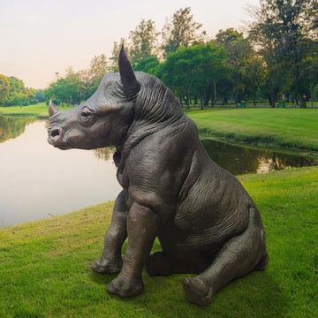 Raza the Rhino (Bronze Sculpture)