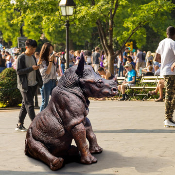 Raza the Rhino (Bronze Sculpture)