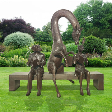 The Reading bench (Bronze Sculpture)