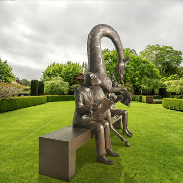 The Reading bench (Bronze Sculpture)