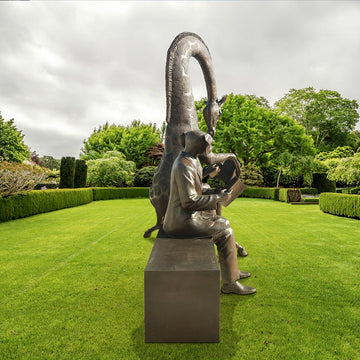 The Reading bench (Bronze Sculpture)