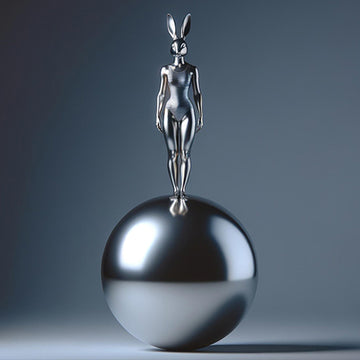 Ready to dive in (Stainless Steel Sculpture)