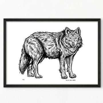 Red Wolf Forever (Giclee Canvas Print)