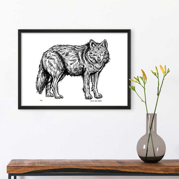Red Wolf Forever (Giclee Canvas Print)