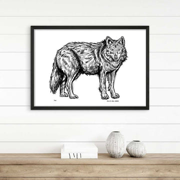 Red Wolf Forever (Giclee Canvas Print)