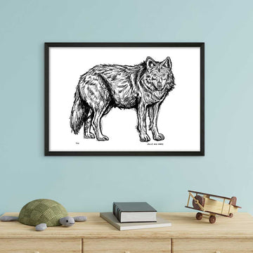 Red Wolf Forever (Giclee Canvas Print)