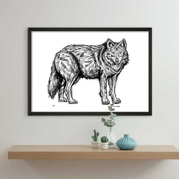 Red Wolf Forever (Giclee Canvas Print)