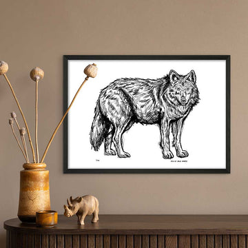 Red Wolf Forever (Giclee Canvas Print)