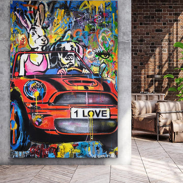 Red Mini on a Monday (Original Painting)