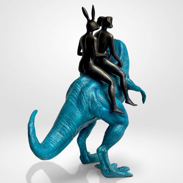 The Big T-Rex Riders (Bronze Sculpture)