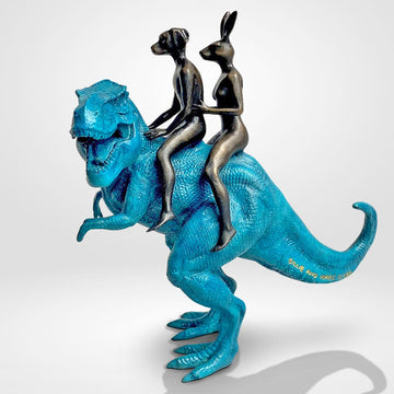The Big T-Rex Riders (Bronze Sculpture)