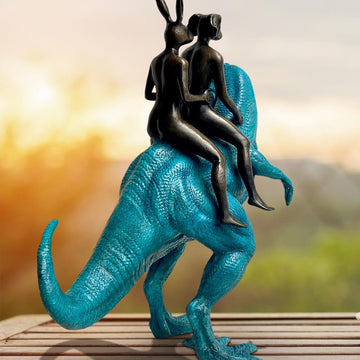 The Big T-Rex Riders (Bronze Sculpture)