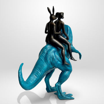 The Big T-Rex Riders (Bronze Sculpture)