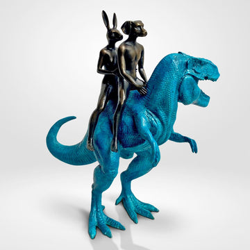 The Big T-Rex Riders (Bronze Sculpture)