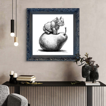 A Study for The Rhino Was Just Pearfect (Giclee Canvas Print)