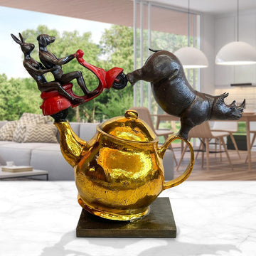 Round and Round We Go (Bronze Sculpture)