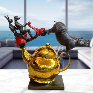 Round and Round We Go (Bronze Sculpture)