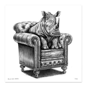 A Study for a Rhino on a Chair (Print)